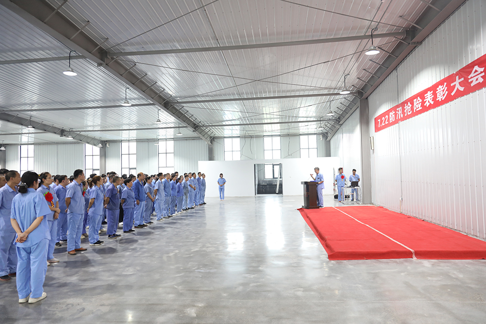 公司召開“7.22”特大暴雨搶險救災表彰會